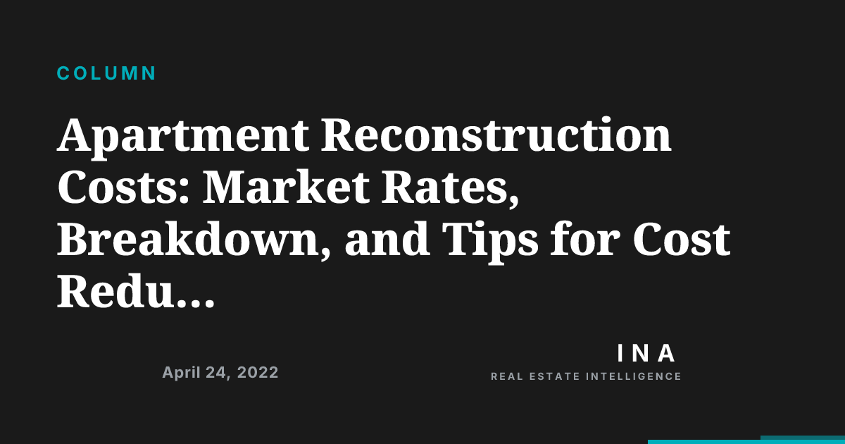 Apartment Reconstruction Costs: Market Rates, Breakdown, and Tips for ...