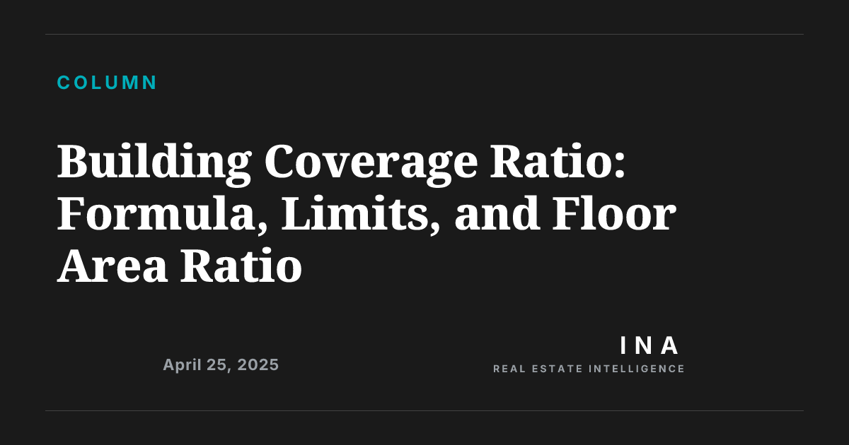 What Are Building Coverage Ratio and Floor Area Ratio? Calculations and ...