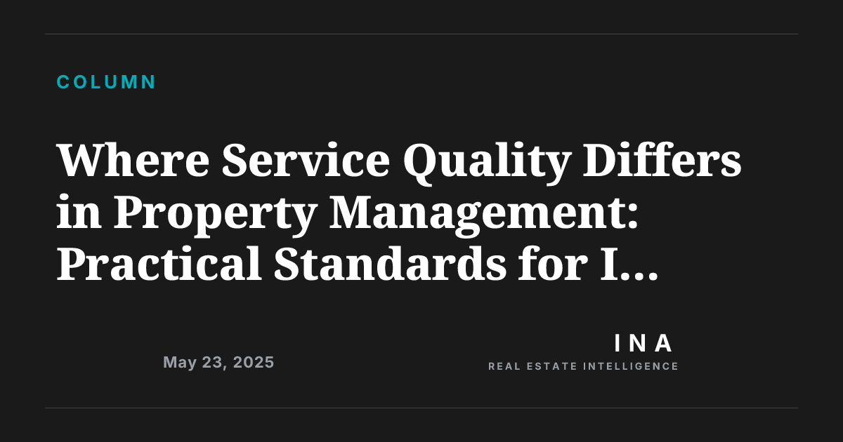 Where Service Quality Differs in Property Management: Practical ...
