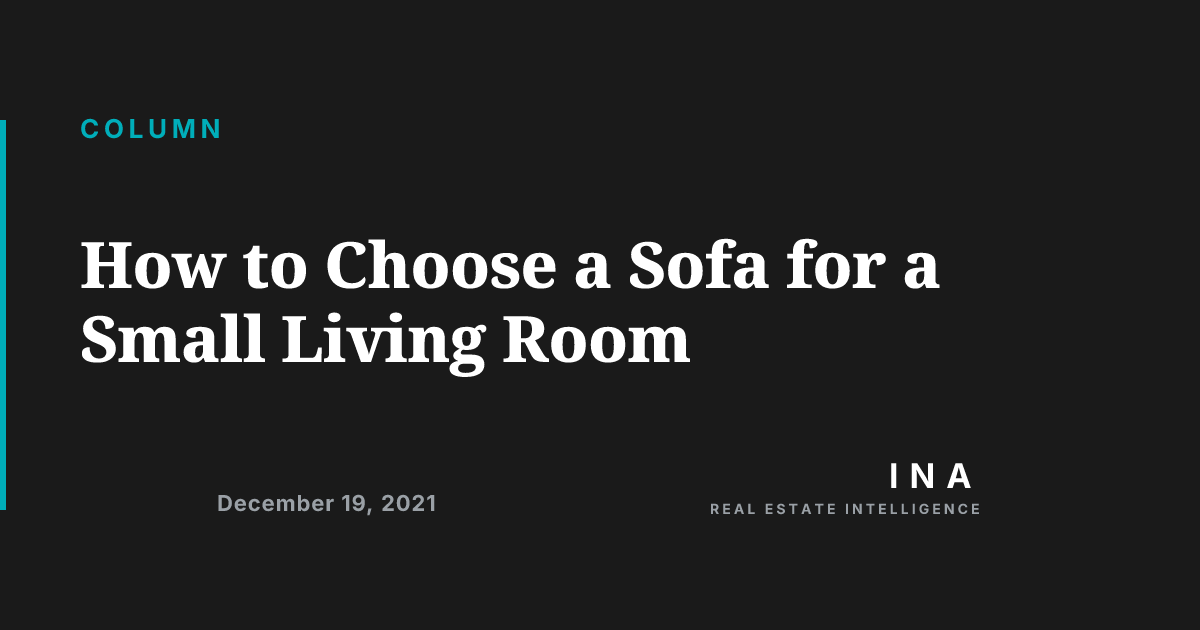 How to Choose a Sofa for a Small Living Room | ina-media